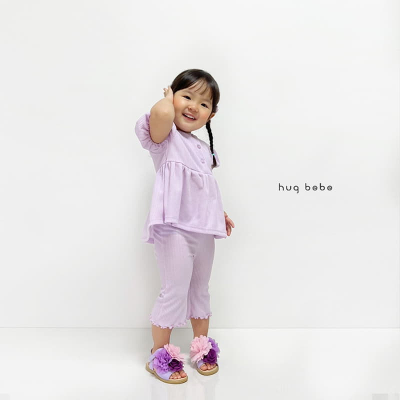 Hug Bebe - Korean Children Fashion - #childofig - Only U Top Bottom Set - 3