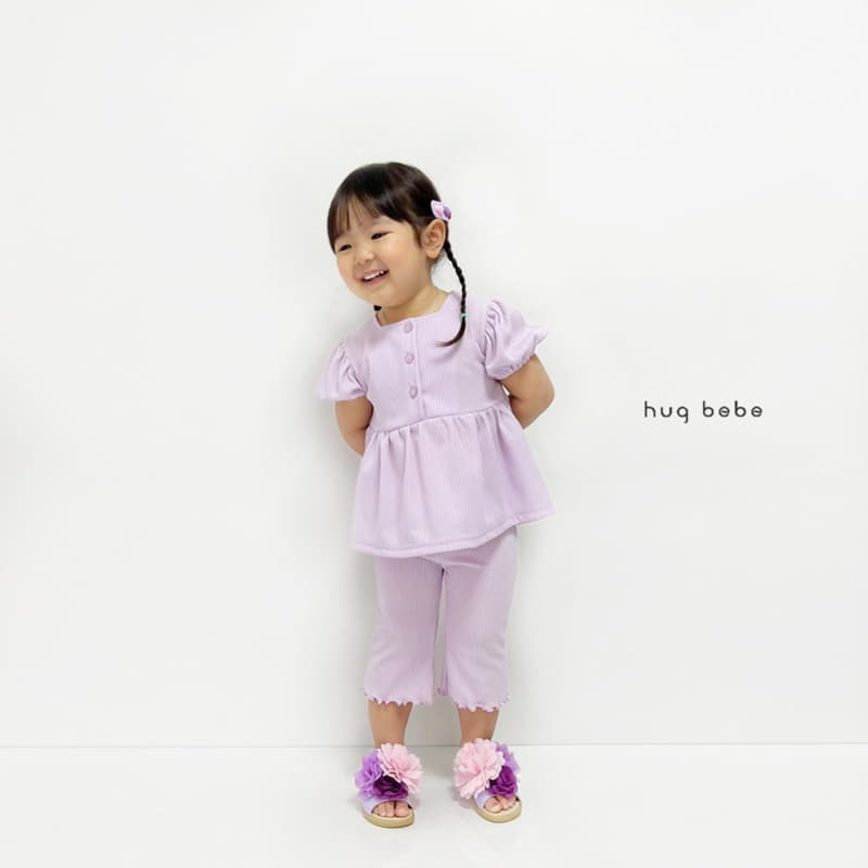 Hug Bebe - Korean Children Fashion - #childofig - Only U Top Bottom Set - 4