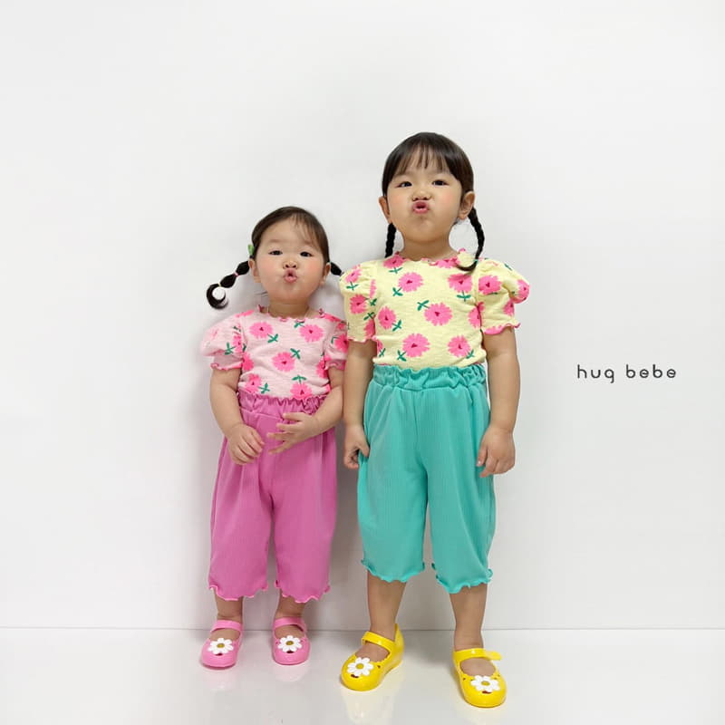 Hug Bebe - Korean Children Fashion - #designkidswear - Flower Puff Tee - 12