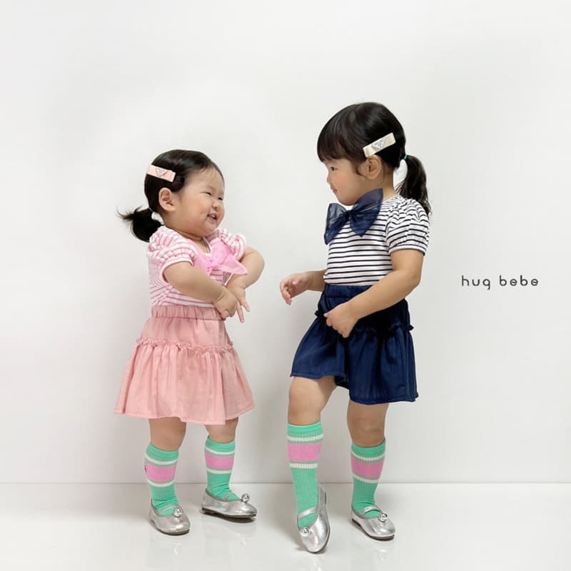 Hug Bebe - Korean Children Fashion - #fashionkids - Jacquard Frill Skirt - 8