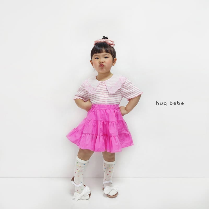 Hug Bebe - Korean Children Fashion - #kidsshorts - Sarlang Plare Skirt - 5