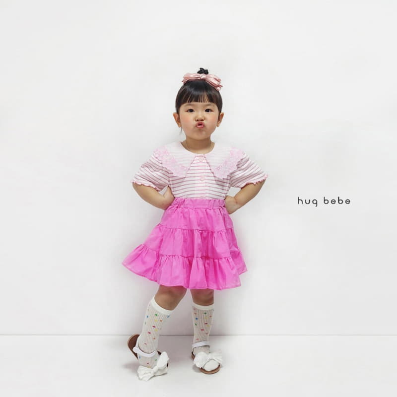 Hug Bebe - Korean Children Fashion - #kidzfashiontrend - Sarlang Plare Skirt - 7