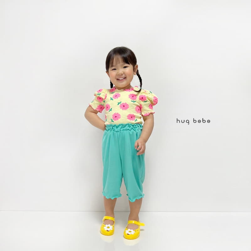 Hug Bebe - Korean Children Fashion - #littlefashionista - Flower Puff Tee - 5