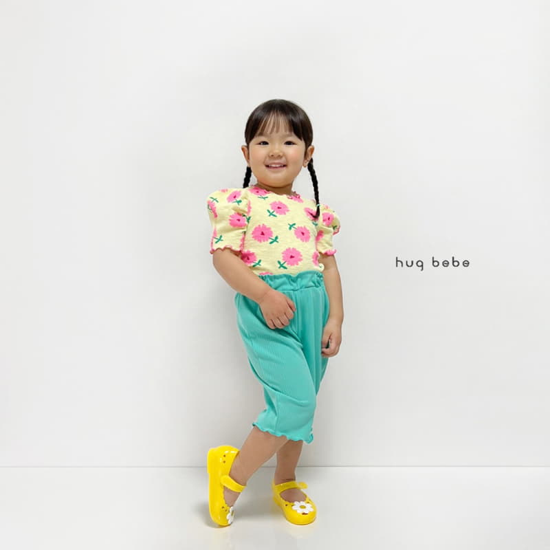 Hug Bebe - Korean Children Fashion - #prettylittlegirls - Flower Puff Tee - 8