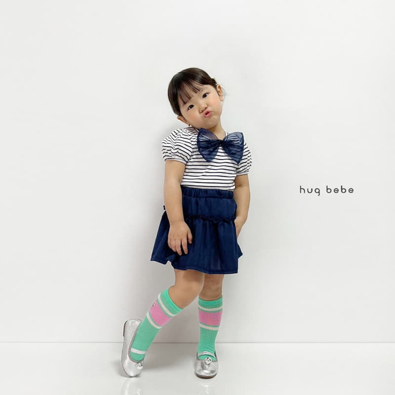 Hug Bebe - Korean Children Fashion - #prettylittlegirls - Jacquard Frill Skirt - 2