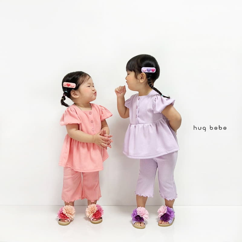 Hug Bebe - Korean Children Fashion - #prettylittlegirls - Only U Top Bottom Set