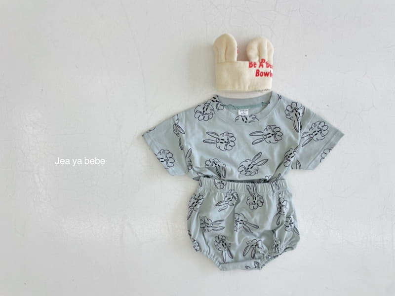 Jeaya & Mymi - Korean Baby Fashion - #babyoninstagram - Rabbit Top Bottom Set - 2