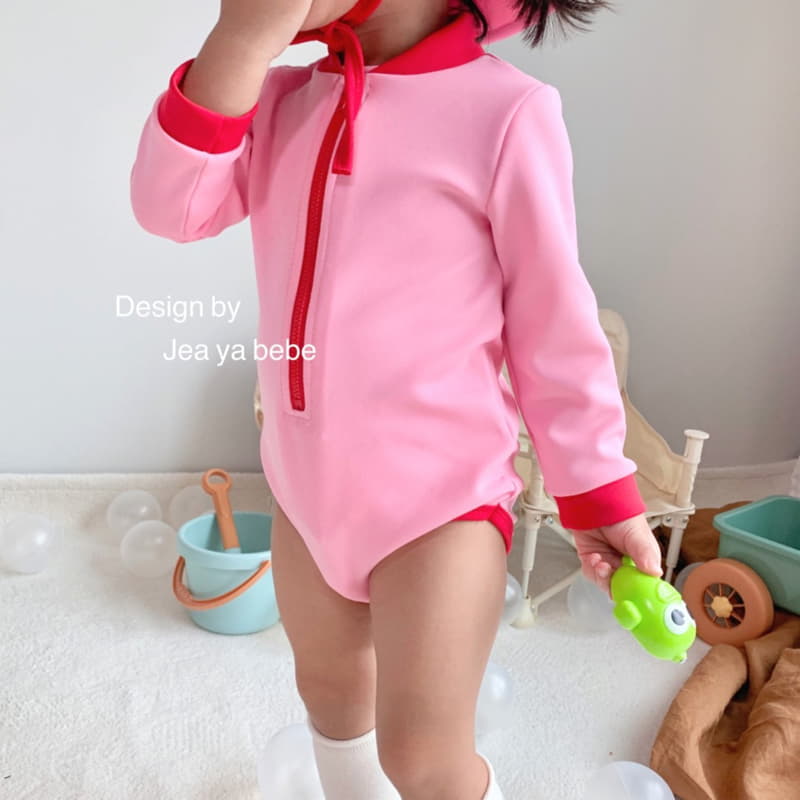 Jeaya & Mymi - Korean Children Fashion - #childofig - Vanilla Swimwear with Hat - 12