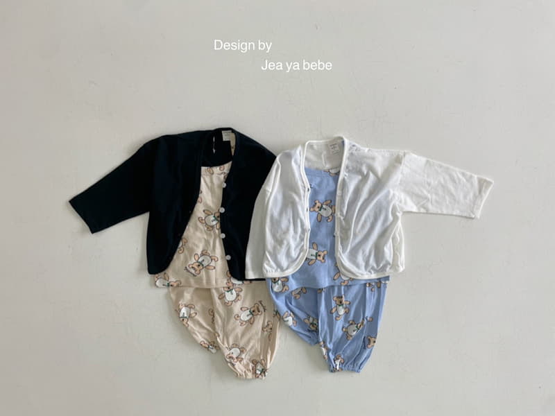 Jeaya & Mymi - Korean Children Fashion - #toddlerclothing - Walking Bear Top Bottom Set - 7