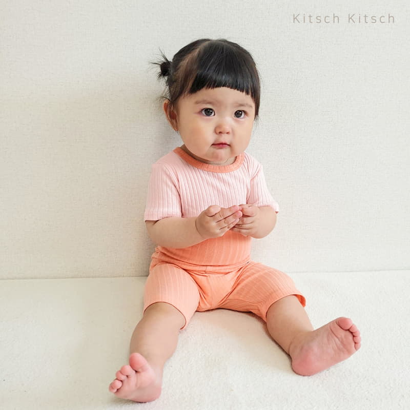 Kitsch Kitsch - Korean Children Fashion - #Kfashion4kids - Creamy Color Rib Easywear Set - 8