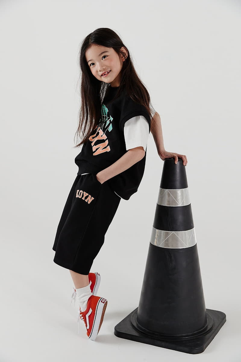 Kokoyarn - Korean Children Fashion - #magicofchildhood - Logo Vest Bottom Set - 6