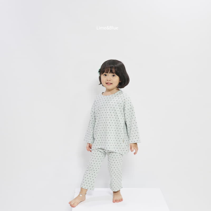 Lime & Blue - Korean Children Fashion - #childrensboutique - Hear Best Family Easywear - 7