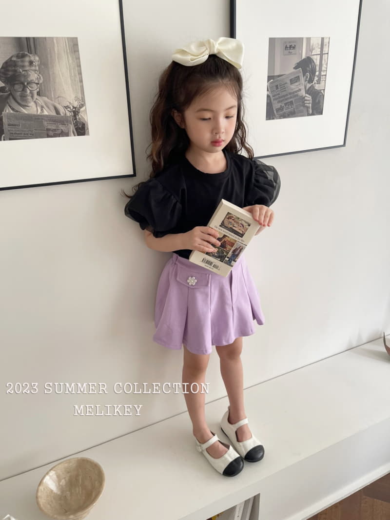 Melikey - Korean Children Fashion - #prettylittlegirls - Bunddo Wrinkle Skirt - 4