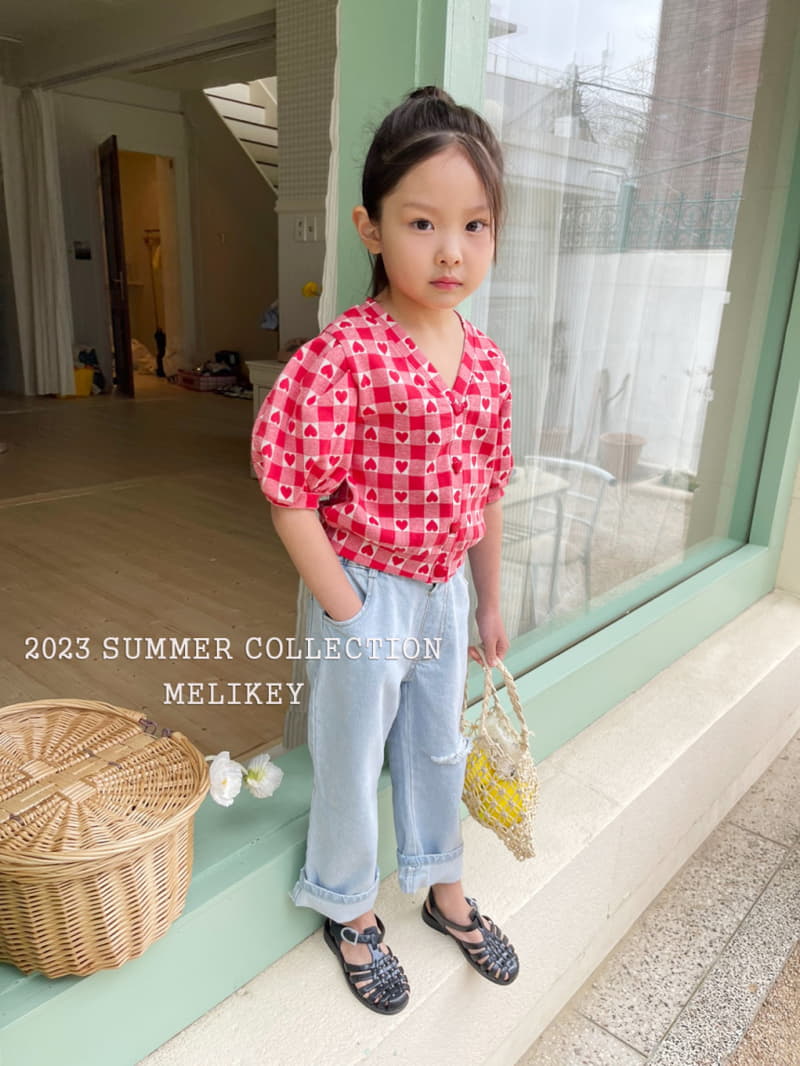 Melikey - Korean Children Fashion - #childrensboutique - Heart Puff Cardigan - 11