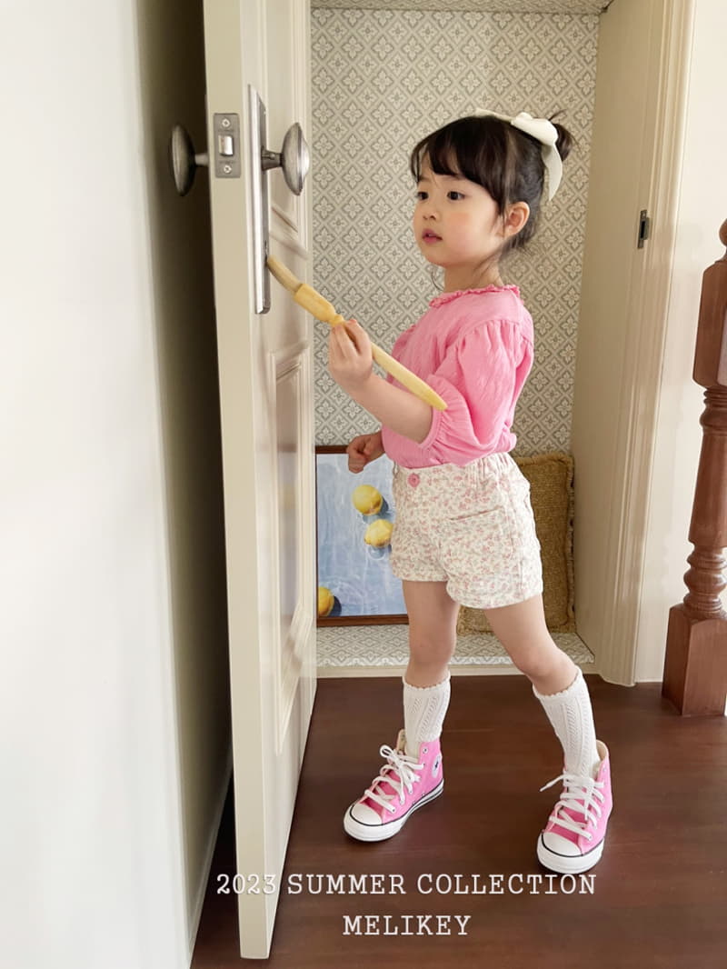 Melikey - Korean Children Fashion - #fashionkids - Flower Pocket Shorts