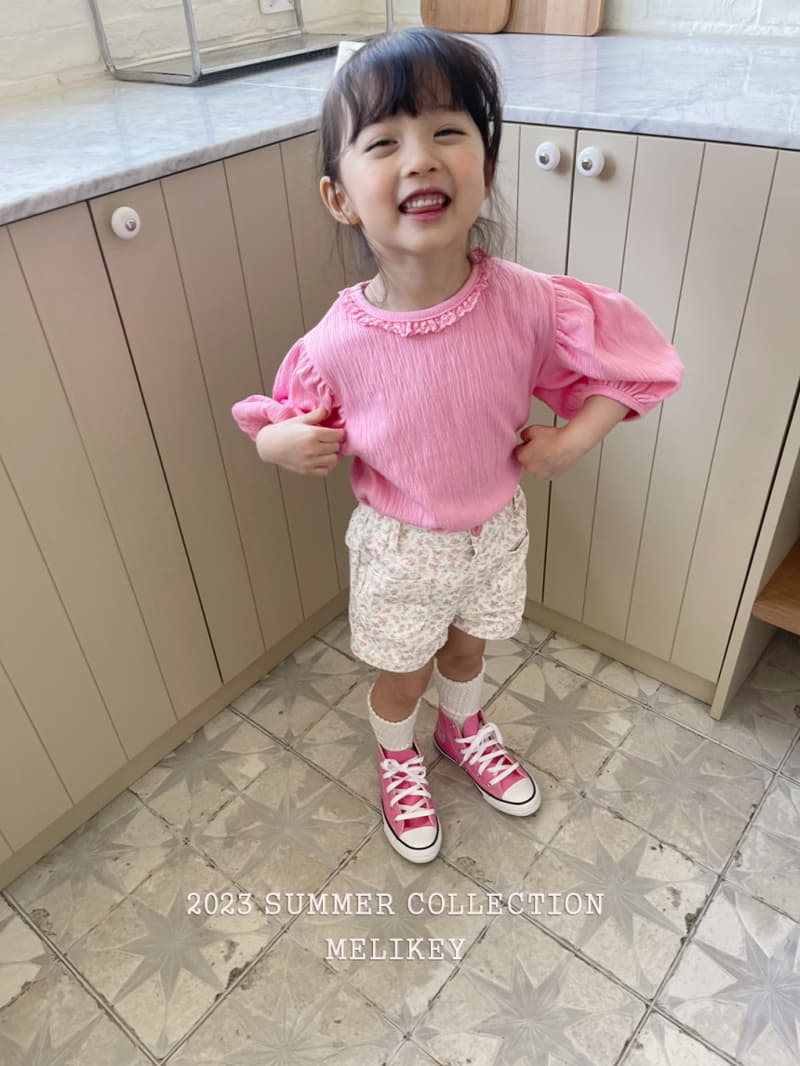 Melikey - Korean Children Fashion - #kidsshorts - Candy Puff Tee - 3