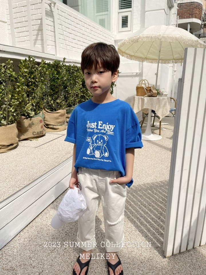 Melikey - Korean Children Fashion - #kidsshorts - Just Bear Tee - 11