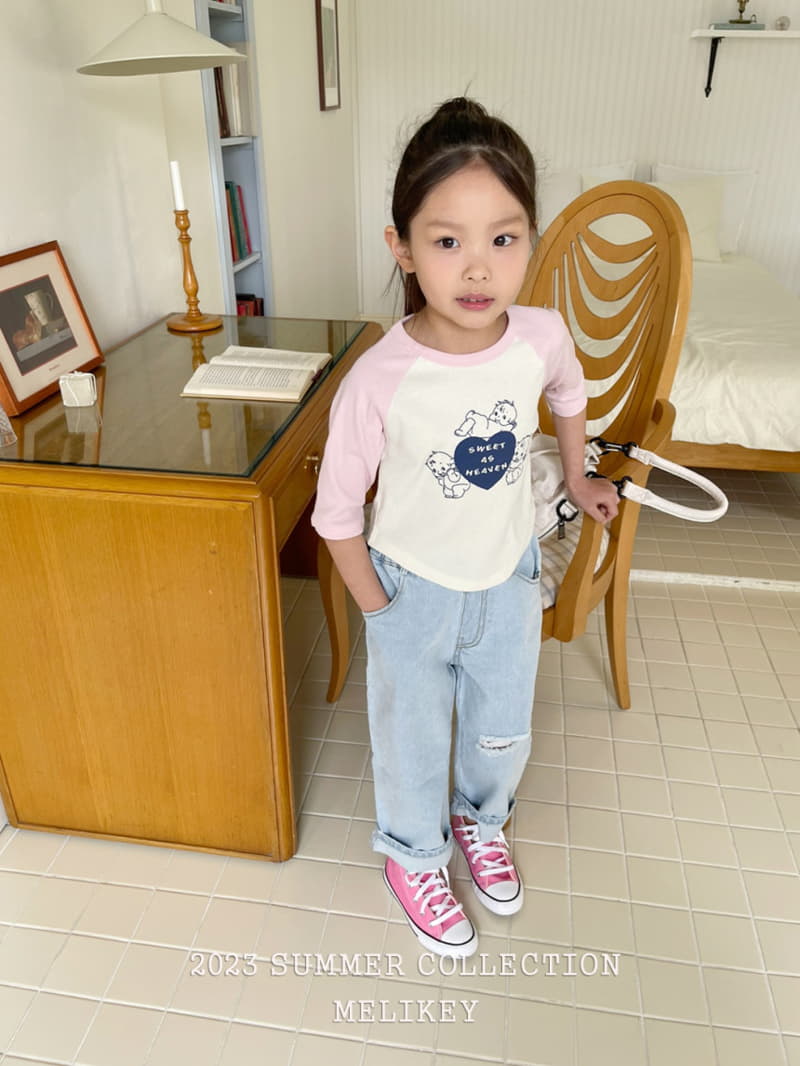 Melikey - Korean Children Fashion - #kidsstore - Angel Raglan Tee - 6