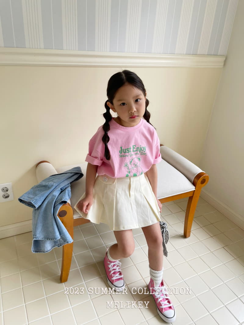 Melikey - Korean Children Fashion - #kidsstore - Bunddo Wrinkle Skirt - 11