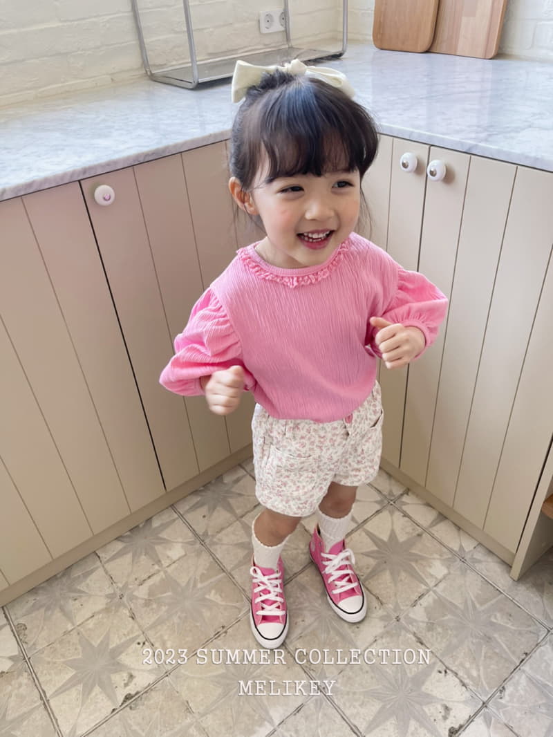 Melikey - Korean Children Fashion - #kidsshorts - Candy Puff Tee - 4