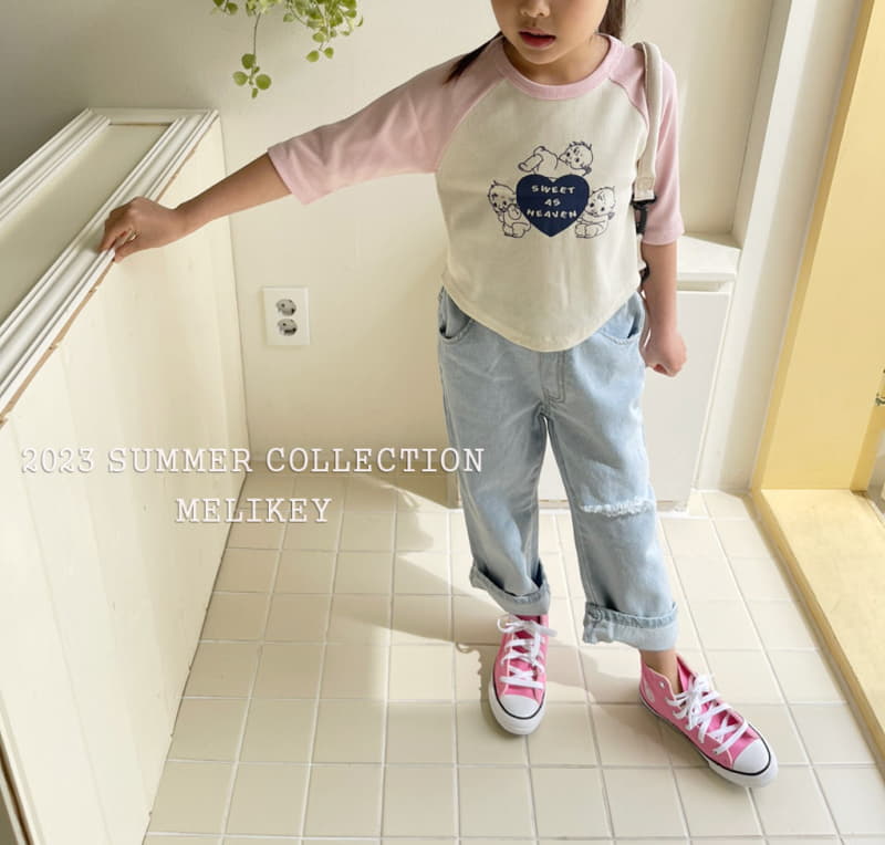 Melikey - Korean Children Fashion - #littlefashionista - Angel Raglan Tee - 9