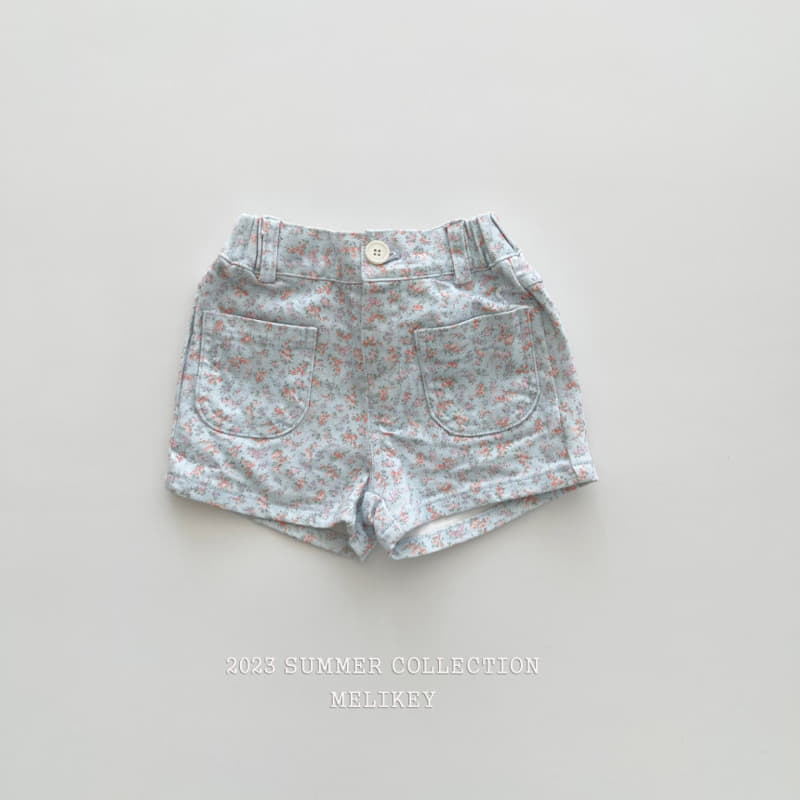 Melikey - Korean Children Fashion - #littlefashionista - Flower Pocket Shorts - 6