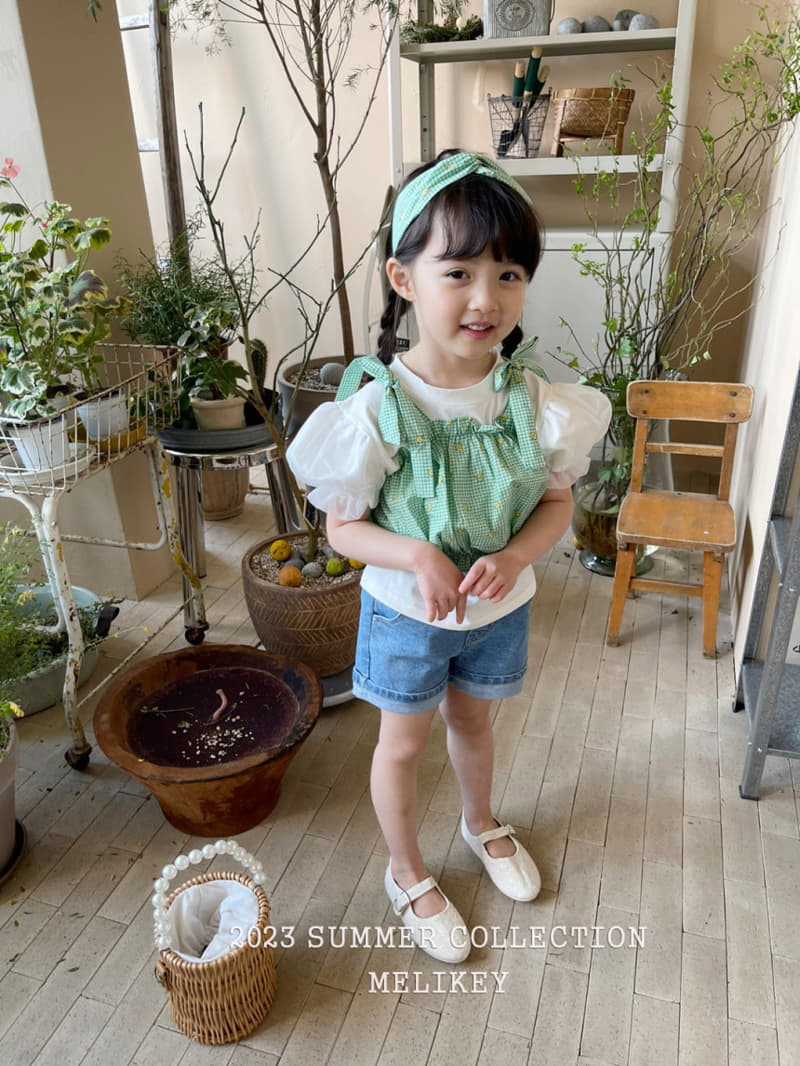 Melikey - Korean Children Fashion - #minifashionista - Check Tube Top - 8