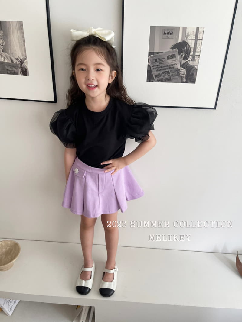 Melikey - Korean Children Fashion - #minifashionista - Bunddo Wrinkle Skirt - 2