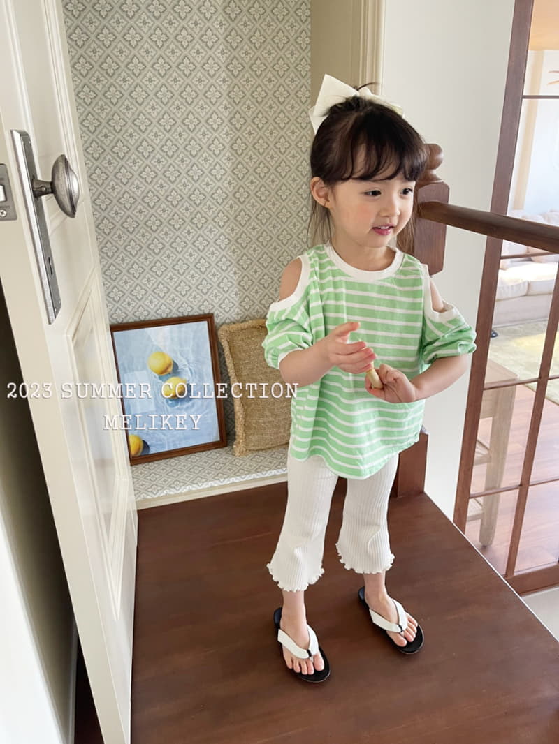 Melikey - Korean Children Fashion - #minifashionista - Shoulder Slit Tee - 12