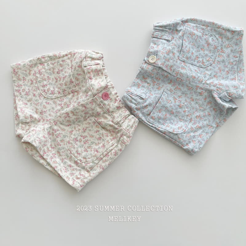 Melikey - Korean Children Fashion - #minifashionista - Flower Pocket Shorts - 8