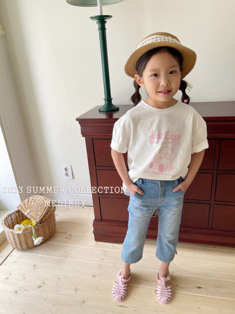 Melikey - Korean Children Fashion - #stylishchildhood - slit Straight Pants - 11