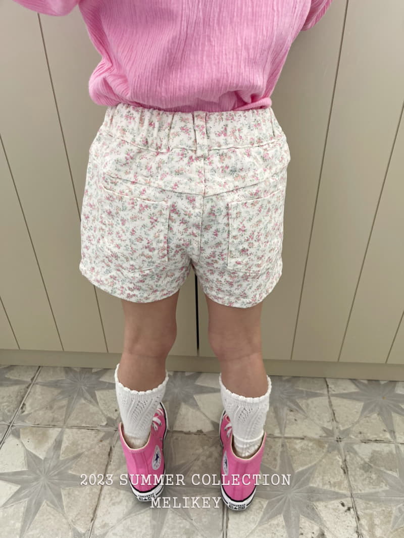 Melikey - Korean Children Fashion - #todddlerfashion - Flower Pocket Shorts - 10