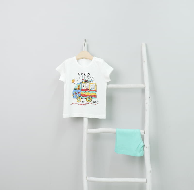 Mellis - Korean Children Fashion - #childofig - School Bus Sluv Cotton Modal