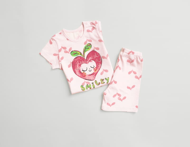 Mellis - Korean Children Fashion - #designkidswear - Smile Heart Sluv Cotton Modal - 2