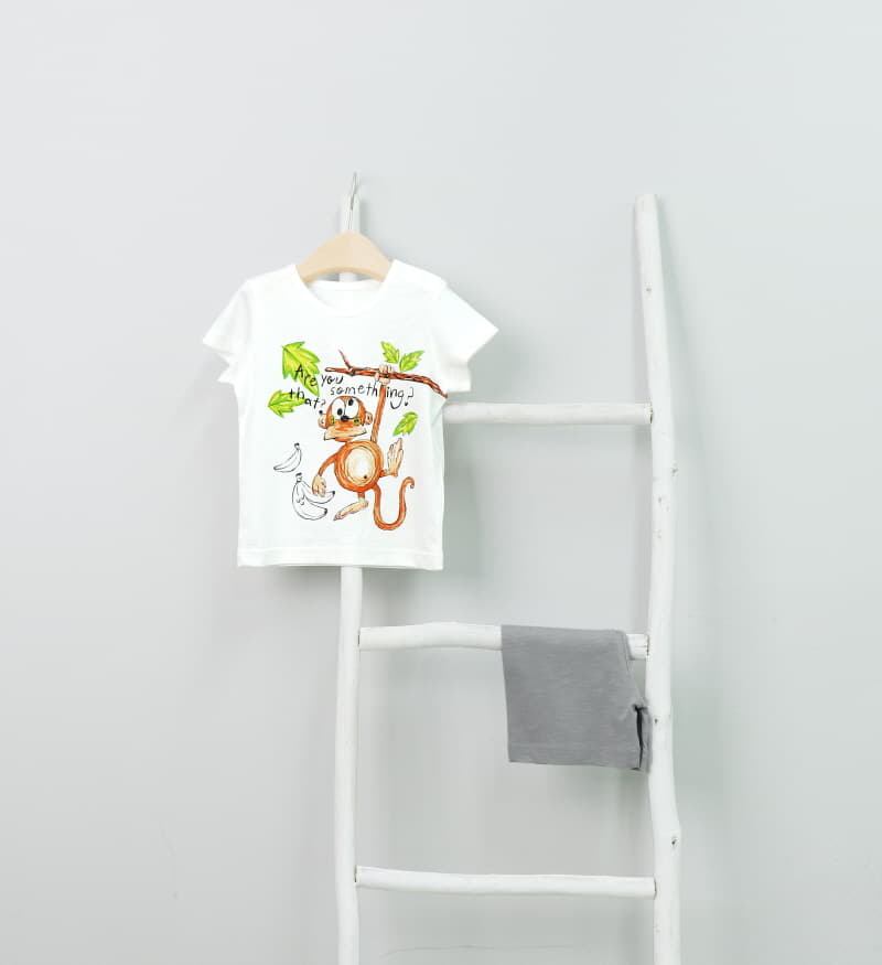 Mellis - Korean Children Fashion - #kidzfashiontrend - Monkey Tree Sluv Cotton Modal