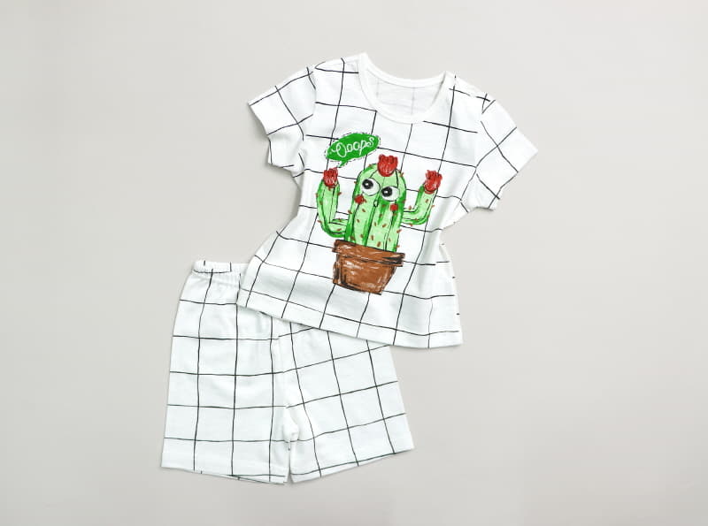 Mellis - Korean Children Fashion - #magicofchildhood - Check Sluv Cotton Modal  - 3