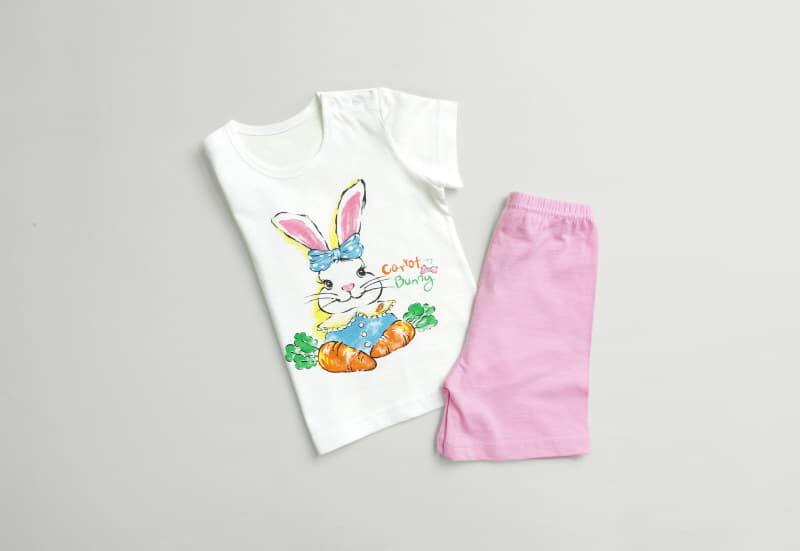 Mellis - Korean Children Fashion - #magicofchildhood - Carrot Bunny Sluv Cotton Modal - 2