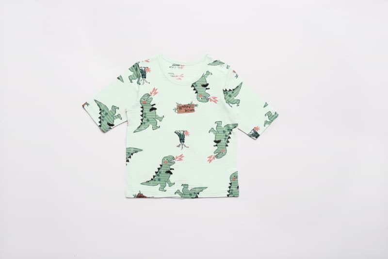 Mellis - Korean Children Fashion - #prettylittlegirls - Happy Dino Capri Jacquard