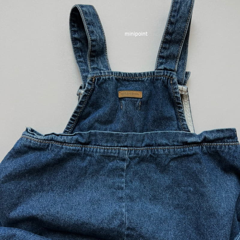 Minipoint - Korean Children Fashion - #designkidswear - Denim Color One-piece - 3