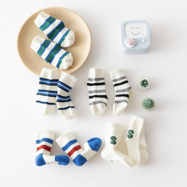 Miso - Korean Children Fashion - #prettylittlegirls - Robinhot Socks Set - 5