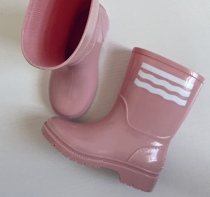 Miso - Korean Children Fashion - #toddlerclothing - Peach Rain Boots - 9