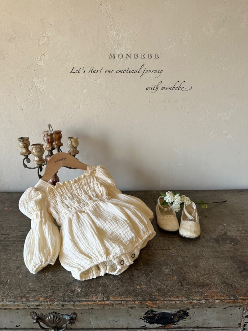 Monbebe - Korean Baby Fashion - #babyoutfit - Butter Smocked Bodysuit