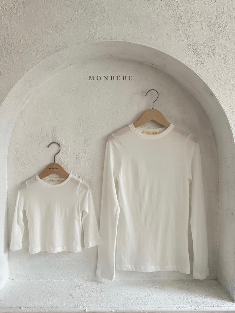 Monbebe - Korean Women Fashion - #momslook - Plain Tee Mom - 3