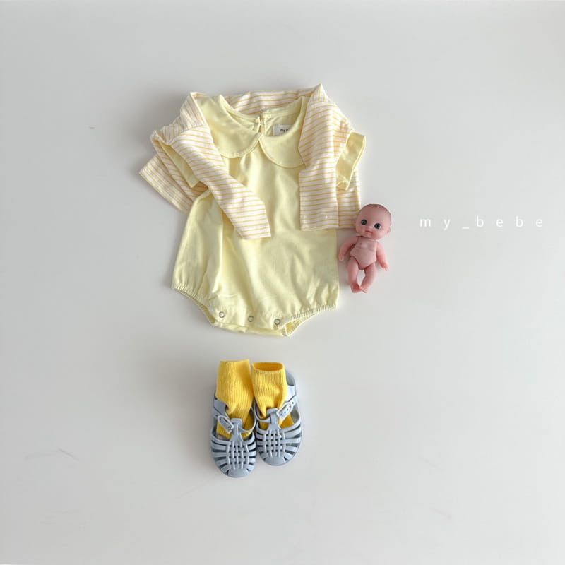 My Bebe - Korean Baby Fashion - #babyboutiqueclothing - Baby Collar Bodysuit - 10