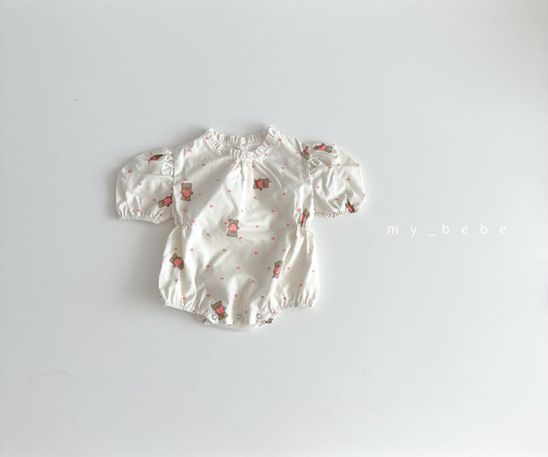 My Bebe - Korean Baby Fashion - #babyboutiqueclothing - Baby Lace Picnic Bodysuit - 7