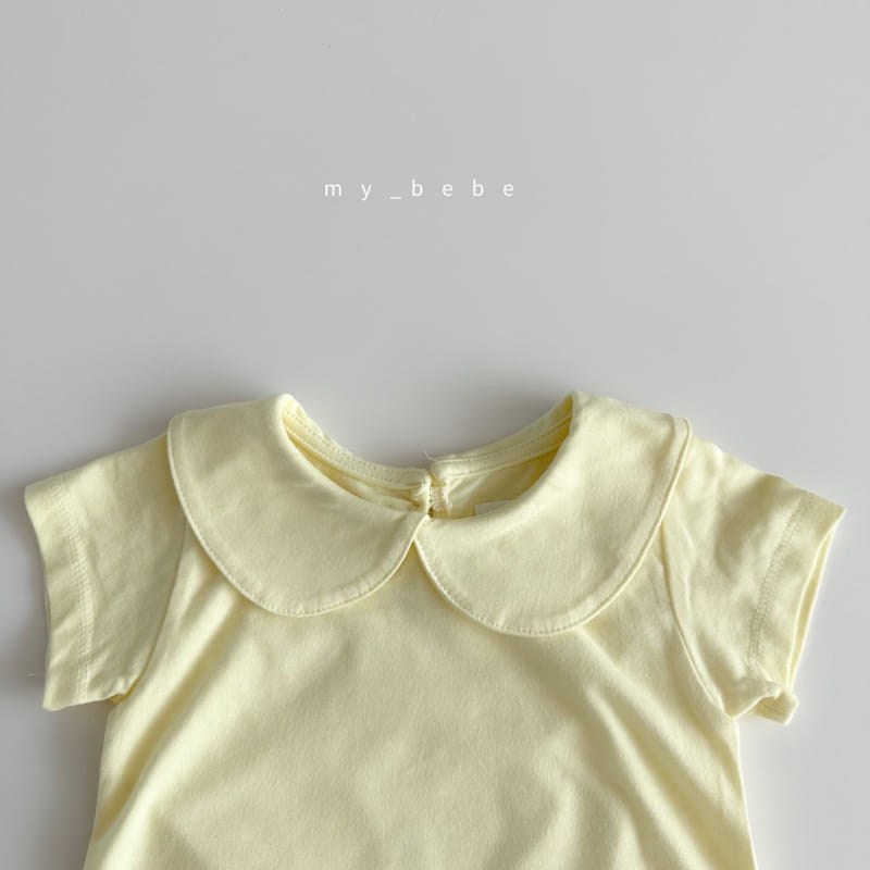 My Bebe - Korean Baby Fashion - #babyclothing - Baby Collar Bodysuit - 11