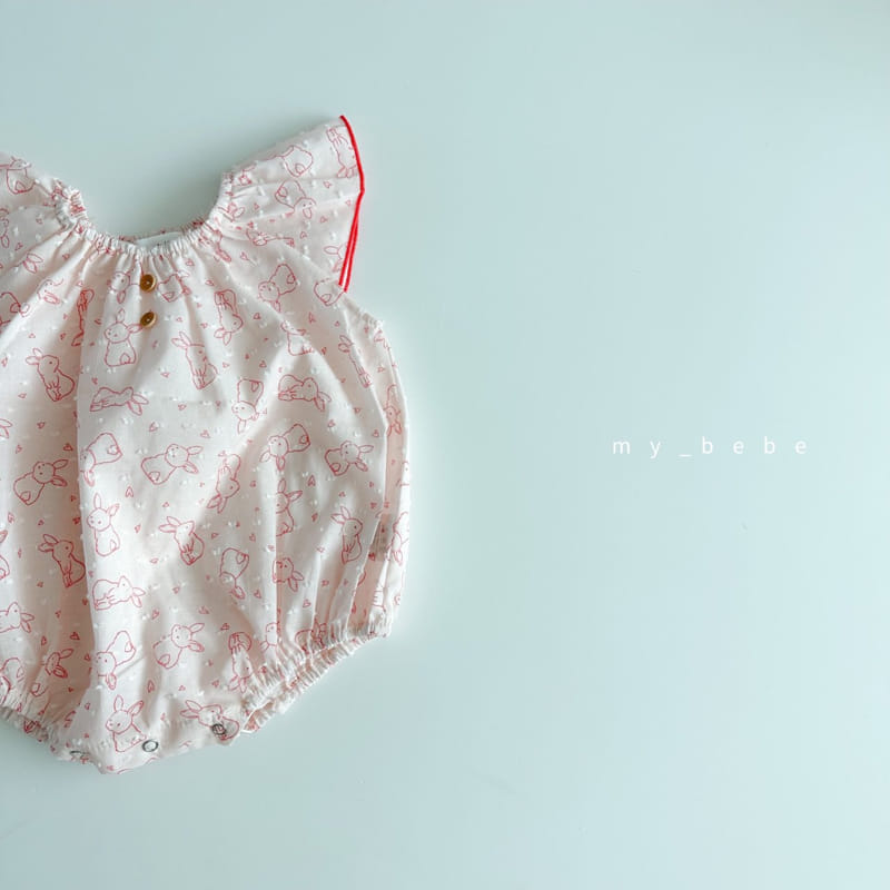 My Bebe - Korean Baby Fashion - #babyfashion - Baby Snow Flower Terry Bodysuit - 10