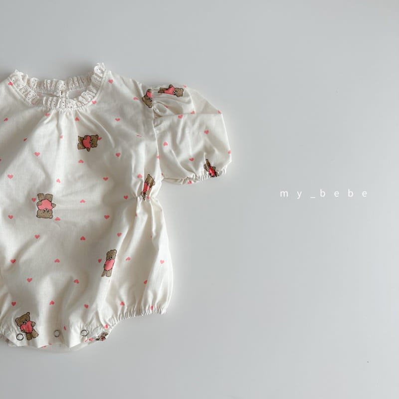 My Bebe - Korean Baby Fashion - #babyfashion - Baby Lace Picnic Bodysuit - 9