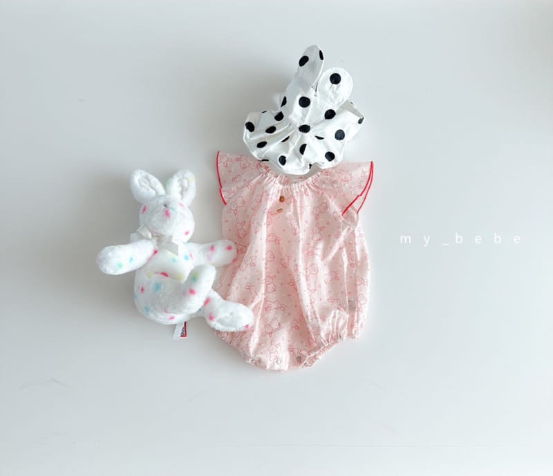 My Bebe - Korean Baby Fashion - #babyfever - Baby Snow Flower Terry Bodysuit - 11