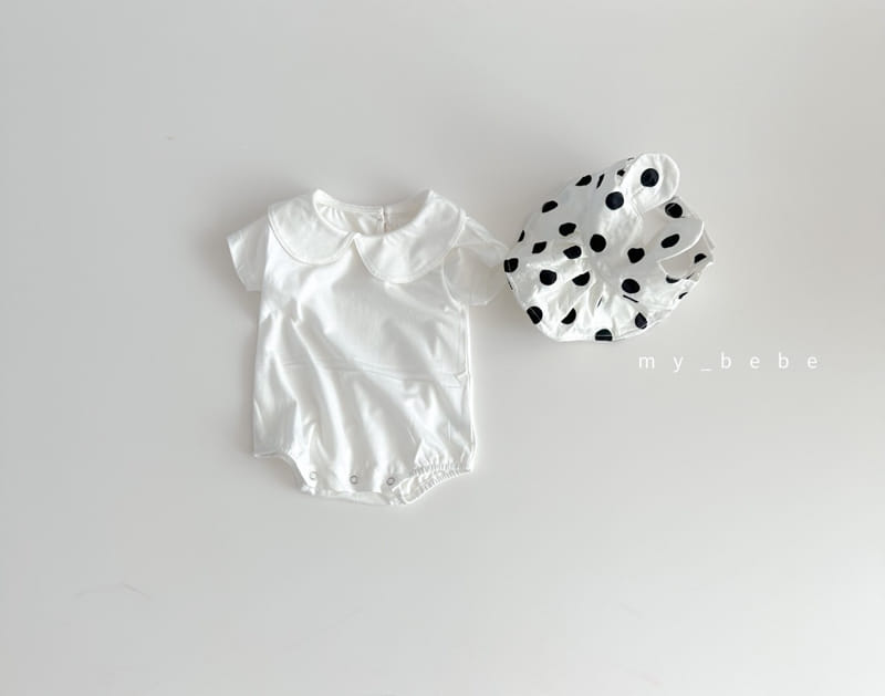 My Bebe - Korean Baby Fashion - #babyoutfit - Baby Collar Bodysuit - 3